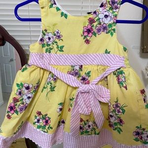 Rare editions yellow tank dress